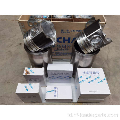 Kit piston dan kit silinder yuchai empat pencocokan